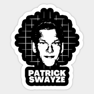 Patrick swayze -> retro style Sticker